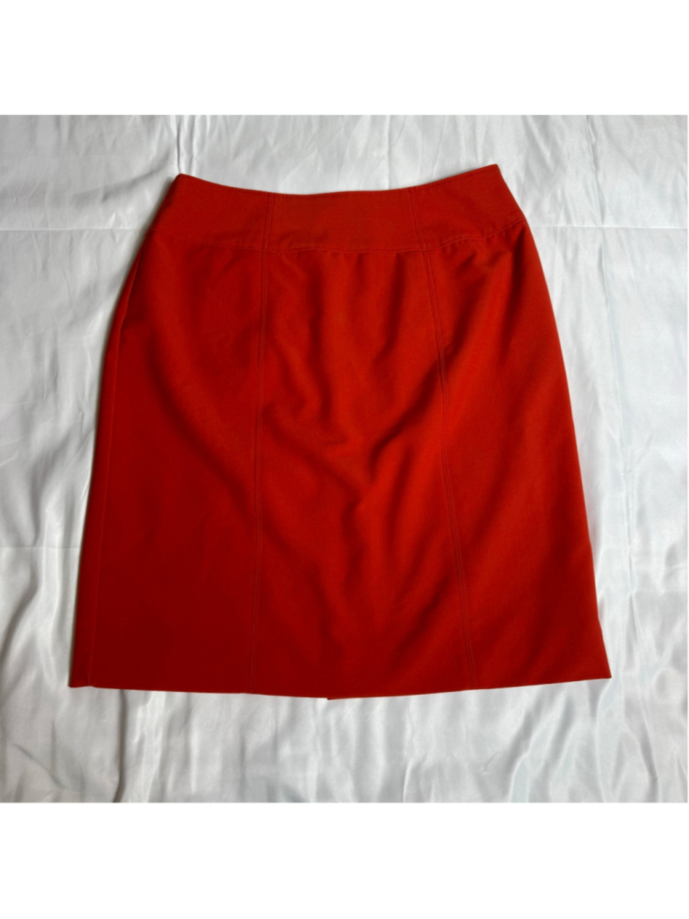 Women's Worthington Red Orange Pencil Skirt Size 10